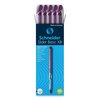 Schneider Electric Slider Ballpoint Pen, Stick, Extra-Bold 1.4 mm, Purple Ink, Purple/Silver Barrel, 10PK 151208